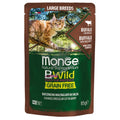 Monge BWILD Grain Free Large Breeds с биволско и зеленчуци – пауч с хапки в сос, без зърнени храни – за котенца и котки в зряла възраст от едрите породи 85 гр.