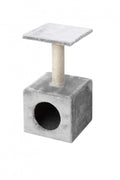 EBI Abey Grey - scratching post with hideaway 30 / 30 / 60 cm.