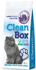 Clean Box Super Premium - постелка за котешка тоалетна от бял бентонит /лавандула / 5 л.