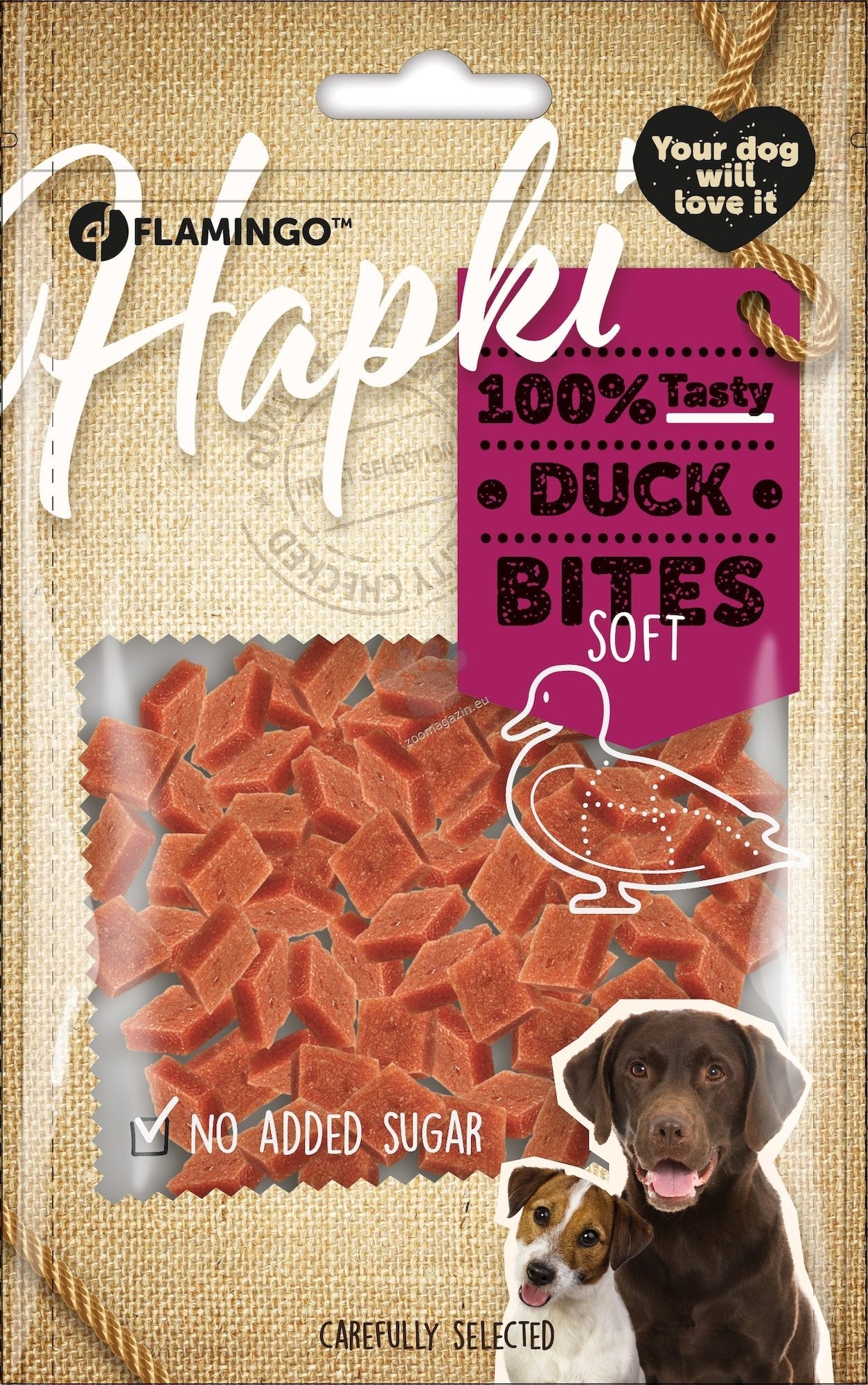 Flamingo Chickn Snack - меки снакс с патешко месо 85 гр.