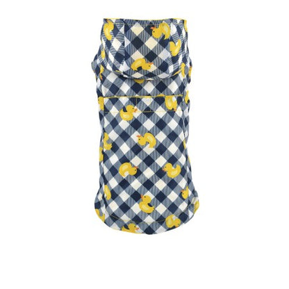 Nayeco Reversible Raincoat Yellow Duck - двулицев дъждобран за куче 30 см