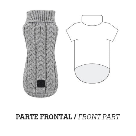 Nayeco Braid Knitted Sweater - пуловер за кучета 45 см.