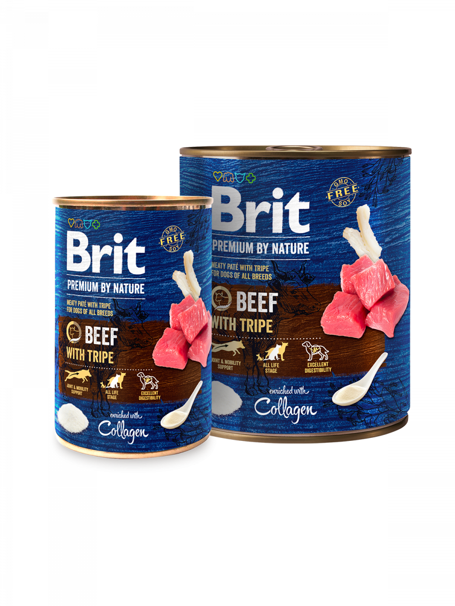 Brit Premium by Nature Beef Tripe - консерва за кучета с говеждо и шкембе
