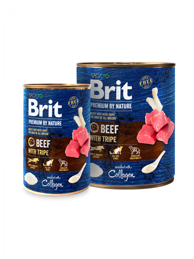Brit Premium by Nature Beef Tripe - консерва за кучета с говеждо месо и шкембе