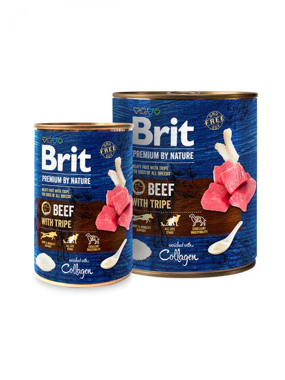 Brit Premium by Nature Beef Tripe - консерва за кучета с говеждо и шкембе