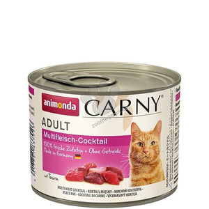 Carny Multi Meat - консерва за котки с три вида месо, стек 6 х 200 гр