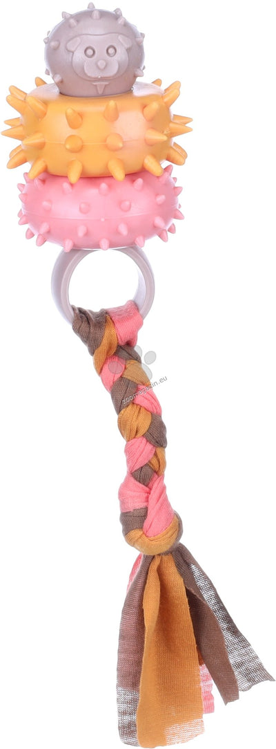 Flamingo Toy Puppy Bunty Ring Taupe - играчка за кученца 20 / 5,7 / 5,7 см