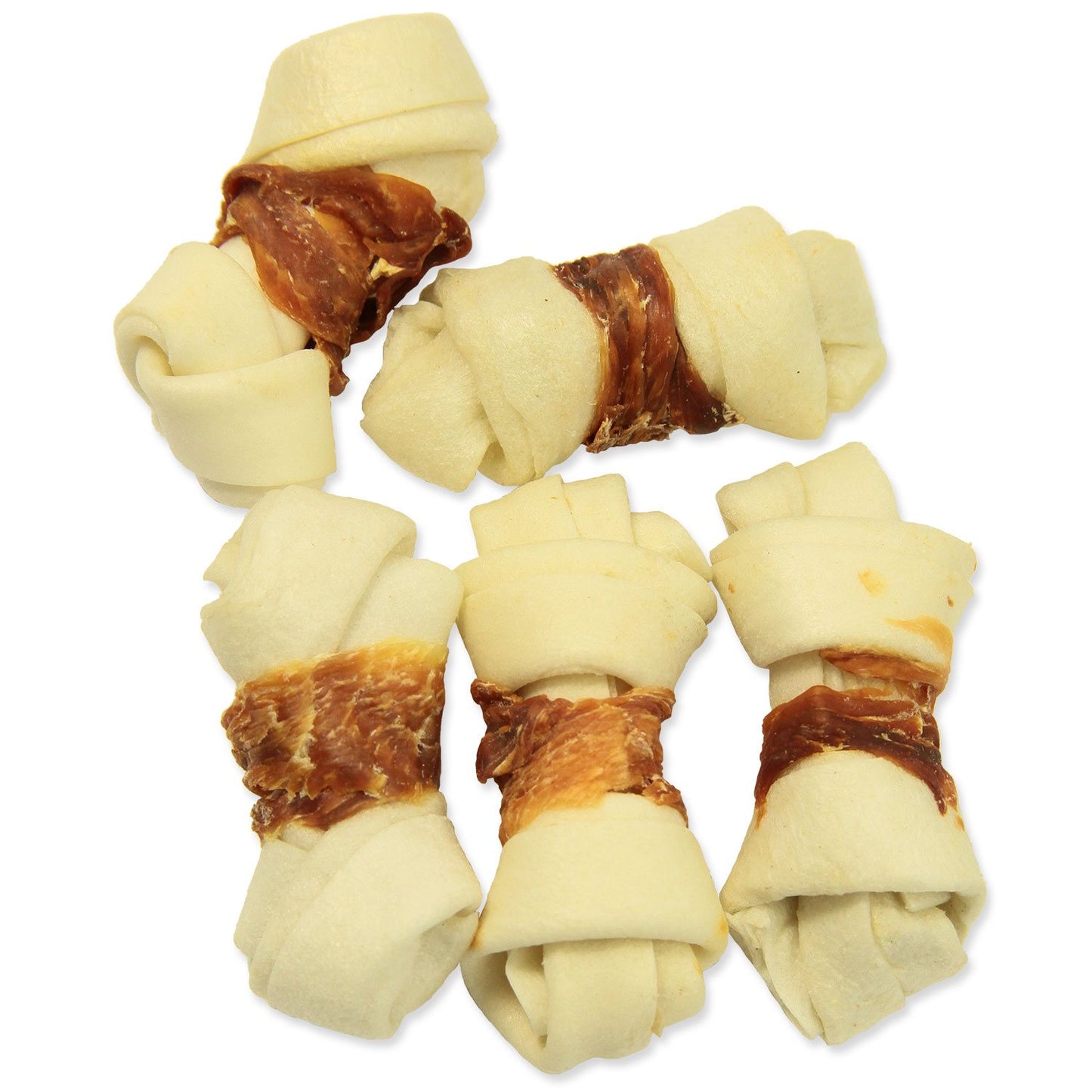 Rasco Premium Snacks Rawhide Knots - вързани кокалчета от телешка кожа 6см 80гр