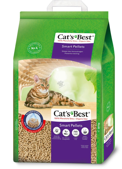 Cats Best Smart Pellets - котешка тоалетна за дългокосмести котки 20 литра