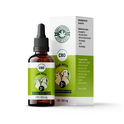 Cannapopolis CBD 3% - конопено масло за домашни любимци 10 мл