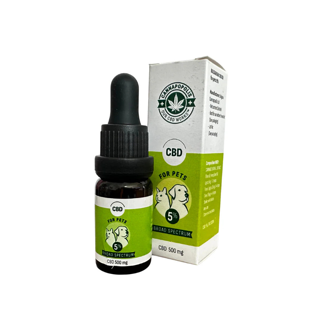 Cannapopolis CBD 5% - конопено масло за домашни любимци 10 мл