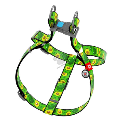 Waudog Harness Avocado M - нагръдник с QR код за сигурност 50 / 75 см / 20 мм