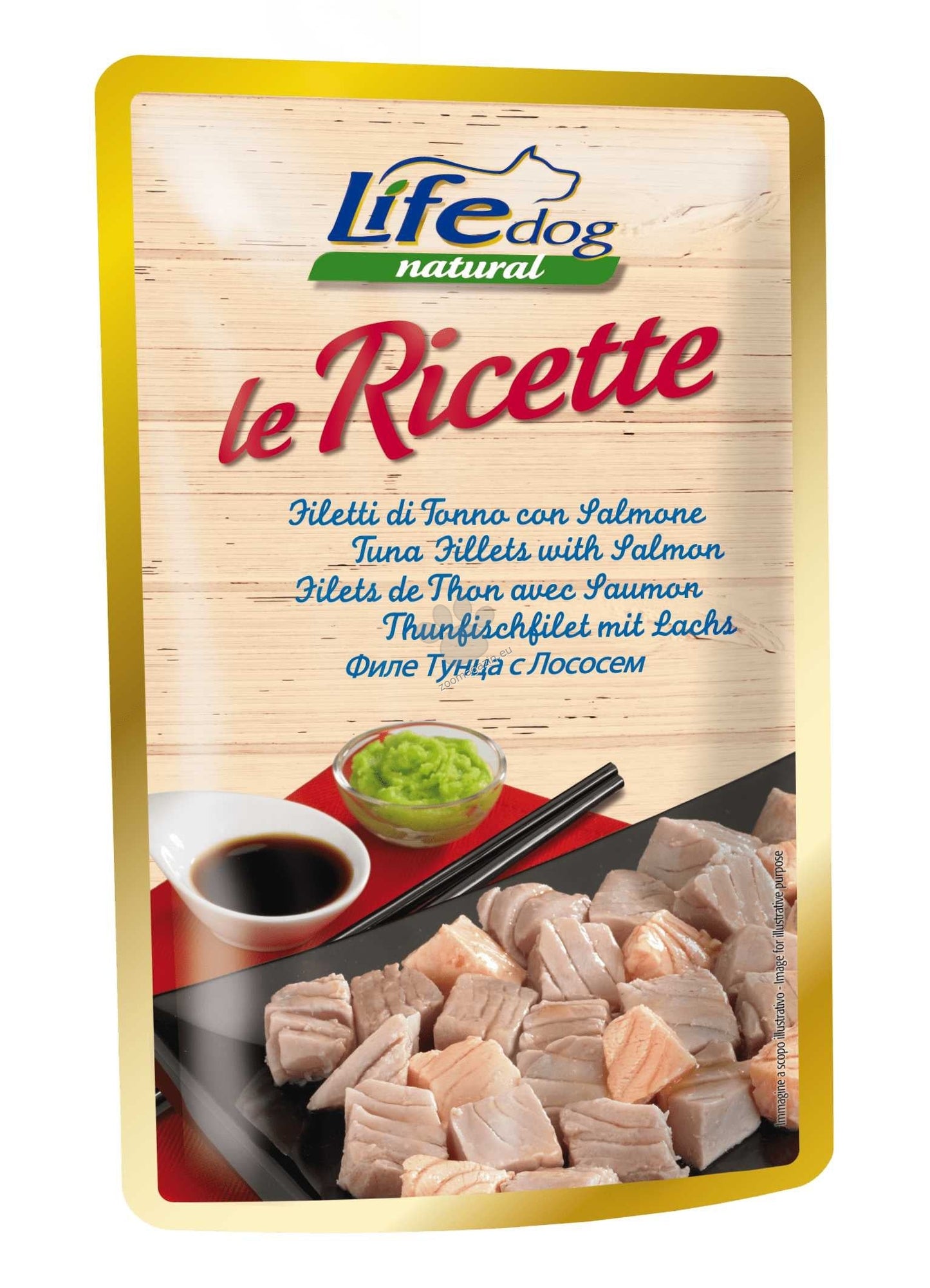 РАЗПРОДАЖБА Life Natural Dog Tuna and Salmon - филета риба тон и сьомга 95 гр.
