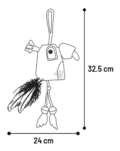 Flamingo Toy Robla Bird - играчка за котки 24 / 2,5 / 32,5 см
