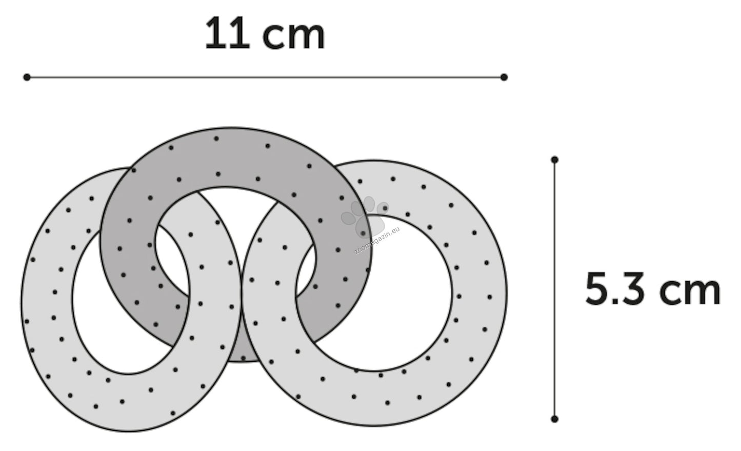 Flamingo Toy Puppy Loekie Mix - играчки за кученца 3 бр