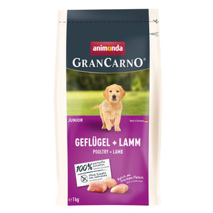 GranCarno Junior Poultry and Lamb - храна за кученца с птиче и агнешко месо 1 кг