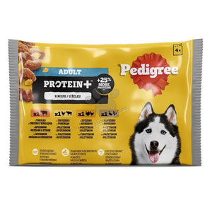 Pedigree Pouch Mix - паучове за куче с говеждо, пилешко, патешко и пуешко месо 4 х 100 гр