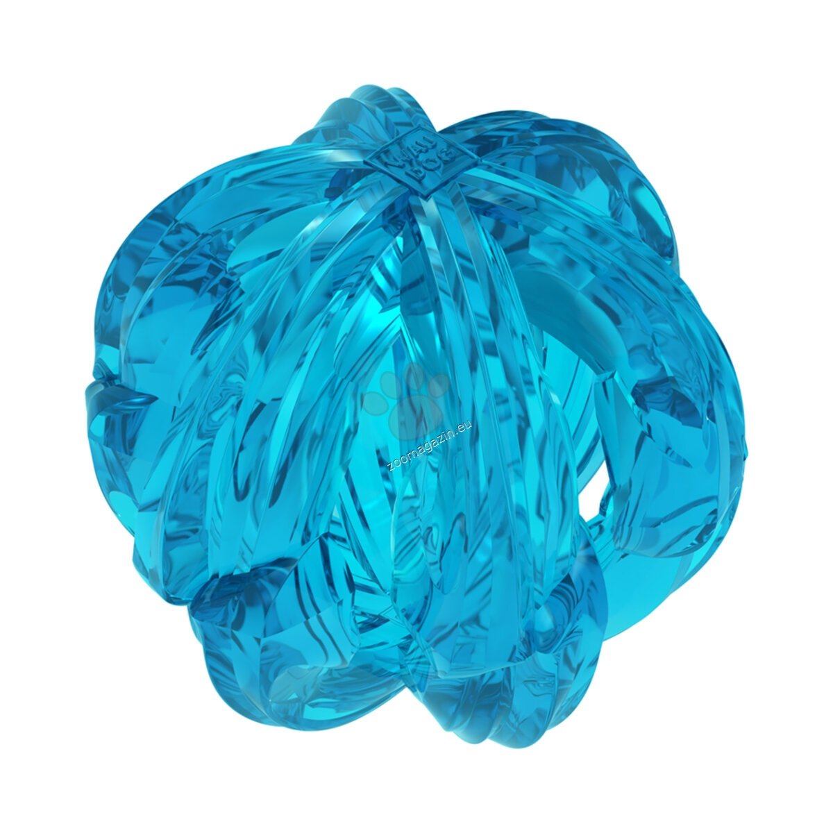 Waudog Durable Dog Toy TPR Breathable Ball - играчка от термопластичен каучук 7 см, син