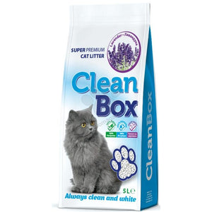 Clean Box Super Premium - постелка за котешка тоалетна от бял бентонит /алое вера / 5л.