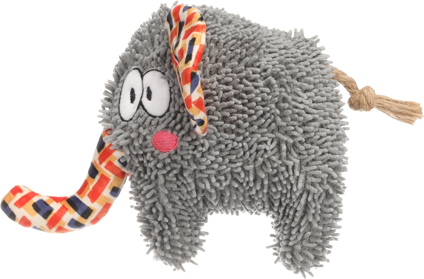 Flamingo Toy Saffia Elephant with Rope - плюшена играчка 24 / 7,5 / 17 см