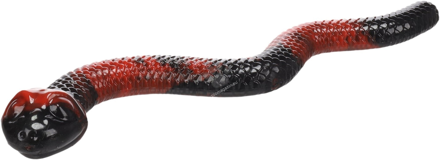 Flamingo Toy Sneaky Snake - играчка за лакомства от термопластичен каучук 42 / 13 / 5,5 см, червена