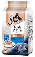 Sheba Fresh & Fine Fish - 6 броя мини паучове по 50 грама