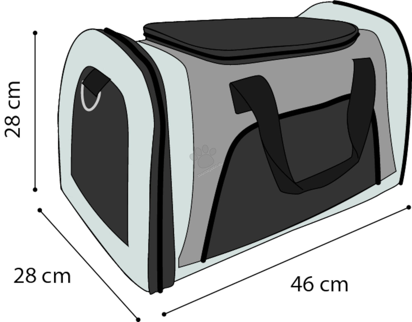 Flamingo Carrying bag Martha - мека транспортна чанта 46 / 28 / 28 см