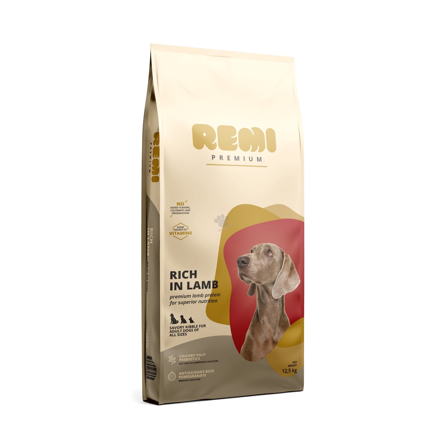 Remi Premium Dog All Size Lamb - суха храна за кучета от всички породи с агнешко месо 12,5 кг