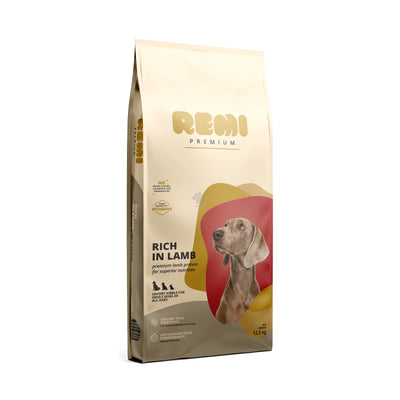 Remi Premium Dog All Size Lamb - суха храна за кучета от всички породи с агнешко месо 12,5 кг