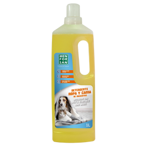 Menforsan Detergent for Pet Clothes and Beds - за пране, дезодориране и почистване на кучешки дрехи и тъкани за кучешки легла 1 литър