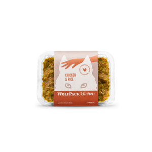 WolfPack Kitchen Chicken and Rice - готвента храна за кучета с пилешко 400 г
