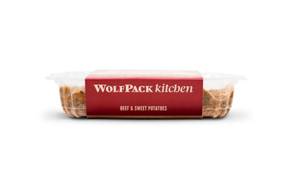 WolfPack Kitchen Beef and Sweet Potatoes - готвена храна за кучета с говеждо 400 г