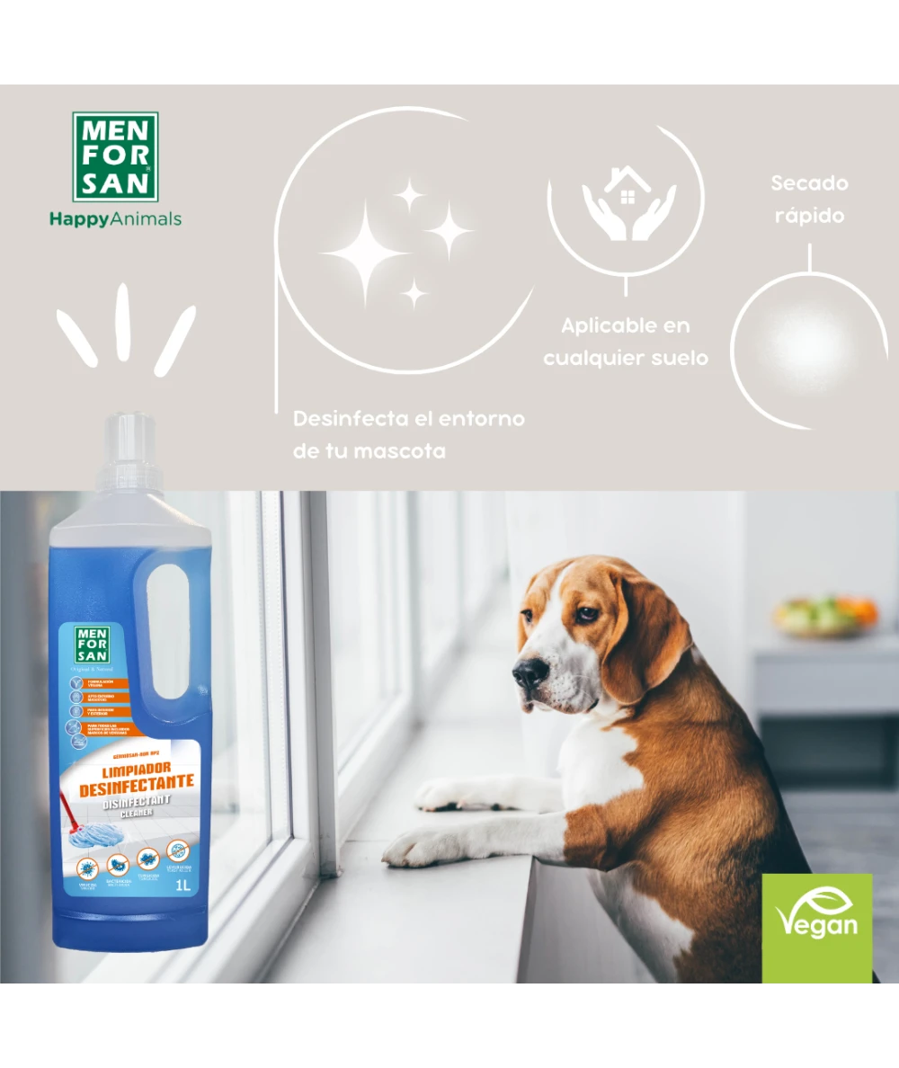 Menforsan Hygieninsing Floor Cleaner - бързо изпаряващо се дезинфектантно почистващо средство за под 1 литър