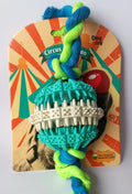 Stefo dental ball with cotton rope - дентална играчка 7.5/28 см