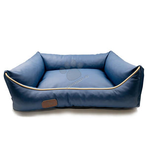 Meduza Dog Bed Eco Leather - луксозно легло от еко кожа 120 / 90 см, син