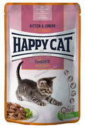 Happy Cat MIS Kitten & Junior Farm Duck - с патешко месо в сос 85 гр.