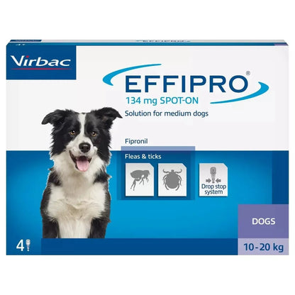 Virbac Effipro - обезпаразитяващи пипети за куче, 4 броя