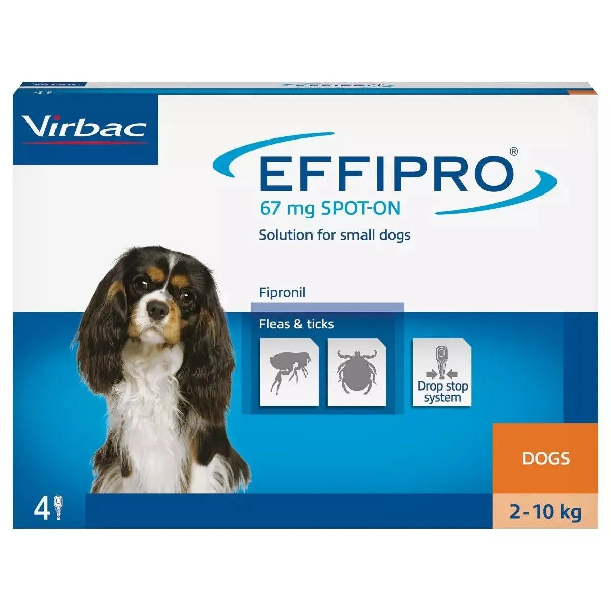 Virbac Effipro - обезпаразитяващи пипети за куче, 4 броя
