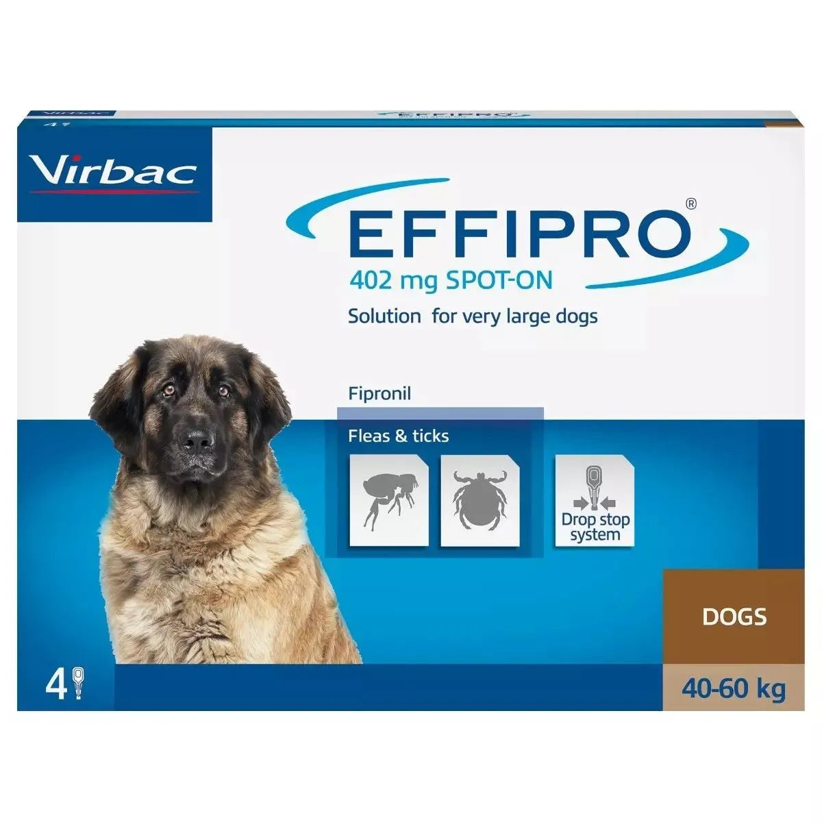Virbac Effipro - обезпаразитяващи пипети за куче, 4 броя