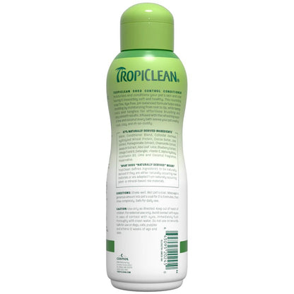 TropiClean Lime and Cocoa Butter Shed Control Conditioner for Pets - балсам за контрол на падащата козина при кучета и котки 355 мл