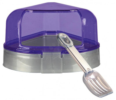 Trixie Corner Toilet with Roof - тоалетна за дребни гризачи 14 / 8 / 11 см (синя, зелена)
