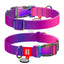 Waudog Collar Gradient Purple XL - нашийник с QR код за сигурност 37 / 58 см / 25 мм