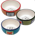Ferplast - bowl pa1088- керамична купичка за малки животни / оранжева, зелена, синя / Ø 10.2 / 3.7 cm - 0.18 L