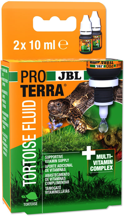 JBL ProTerra Tortoise Fluid - течни мултивитамини за сухоземни костенурки за обогатяване на храната 20 мл