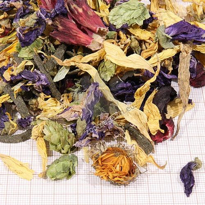 JBL ProTerra Florsil - основна храна за сухоземни костенурки с натурални цветя и екструдирани зеленчукови кръгчета 1000 мл