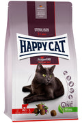 Happy Cat Sterilised Beef - пълноценна храна с телешко месо за кастрирани котки 4 кг.