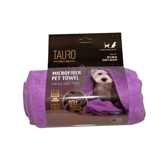 Tauro Pro Line Мicrofiber Тowel for Pets - микрофибърна кърпа за домашни любимци 60 / 90 см, лилав