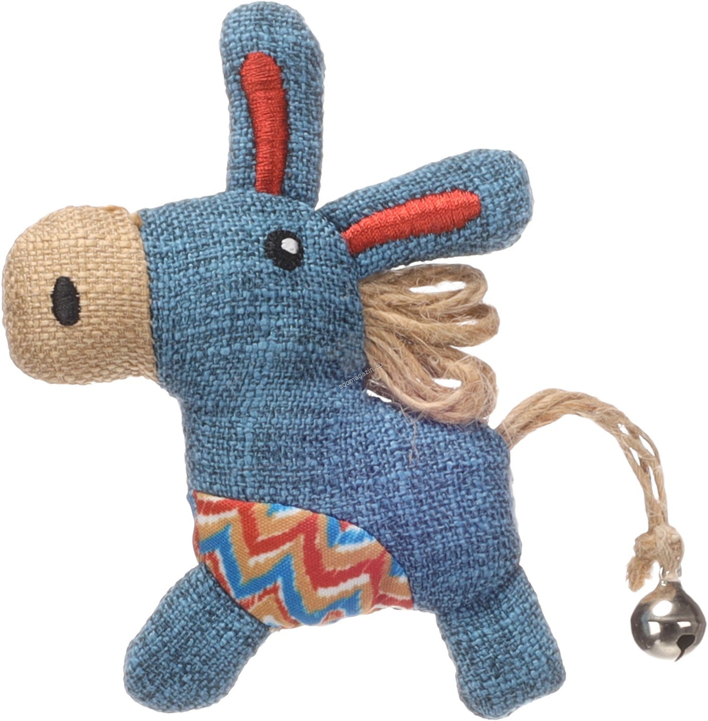 Flamingo Toy Robla Donkey - играчка за котки 12 / 2,7 / 12 см