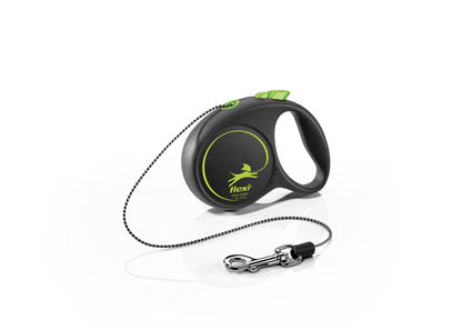 Flexi Black Design XS - автоматичен повод въже, 3 метра, за кучета до 8 кг
