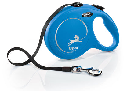 Flexi Classic Long L - автоматичен повод лента, 8 метра, за кучета с тегло до 50 кг. / черен /